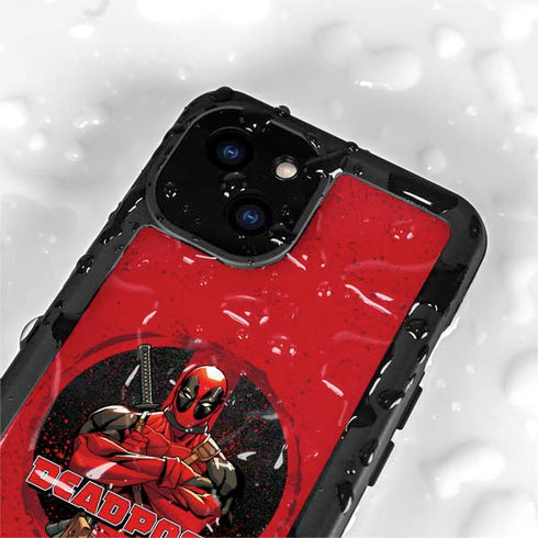 Marvel Deadpool Wade Wilson iPhone 15 Waterproof Case